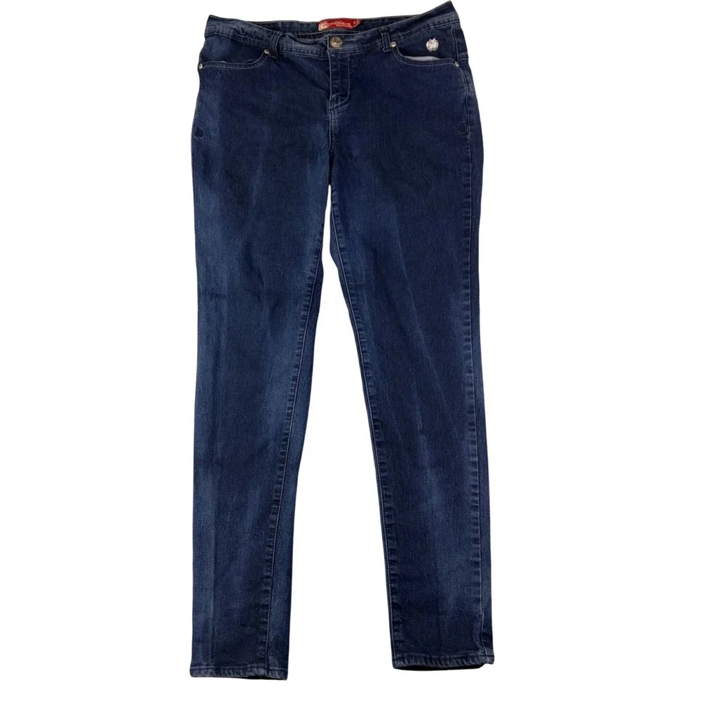 Apple Bottoms 16 Blue Jeans Embroidered Apple Pockets Y2K Streetwear Denim VTG